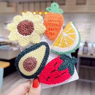 Kẹp Tóc Len Đan Thủ Công Phong Cách Hàn Quốc Cho Nữ