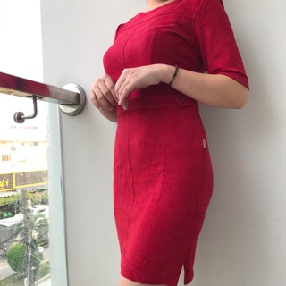 Đầm nữ chất nhung cao cấp GenViet