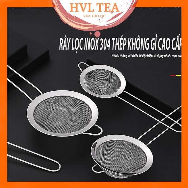 Rây lọc inox, lọc cháo cho bé ăn dặm, không gỉ, không độc hại, vợt lọc - HVL TEA