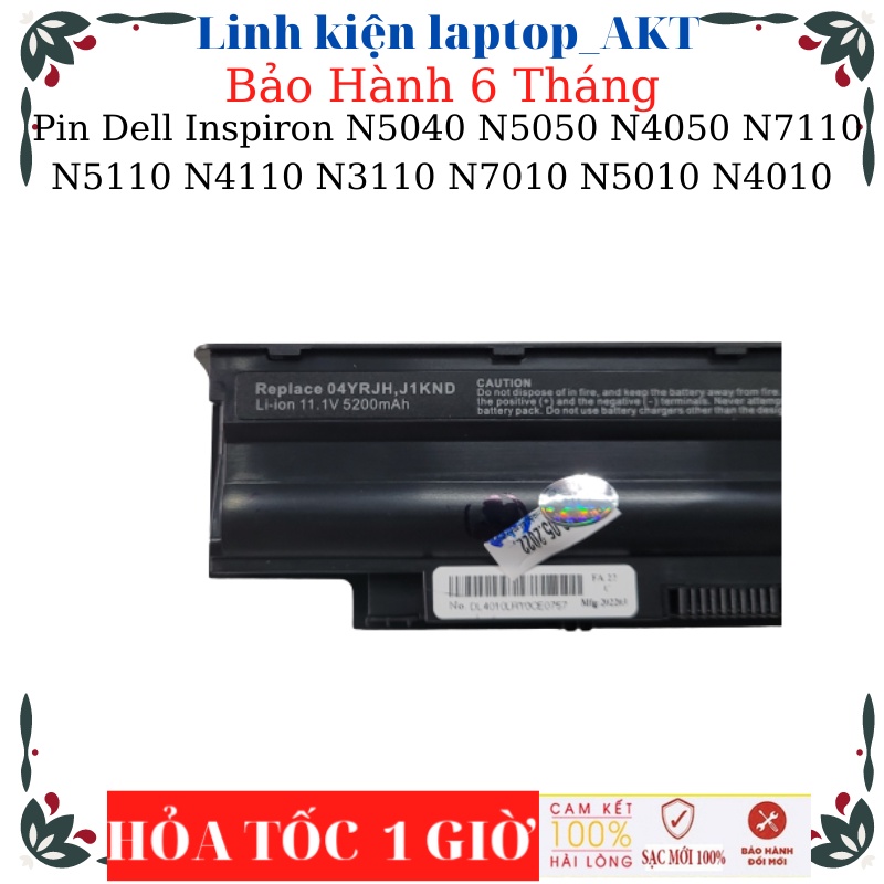 Pin laptop Dell Inspiron N5040 N5050 N4050 N7110 N5110 N4110 N3110 N7010 N5010 N4010 N3010 2420 3420 3520