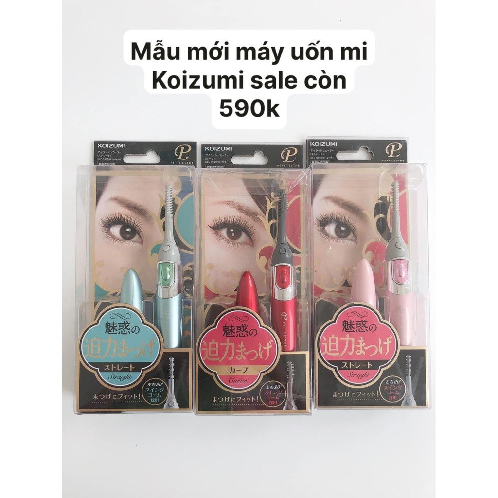 (Chuẩn auth,có bill) Máy uốn cong mi bằng nhiệt Koizumi dòng Petit Esthe Cao Cấp hàng nội địa Nhật Bản