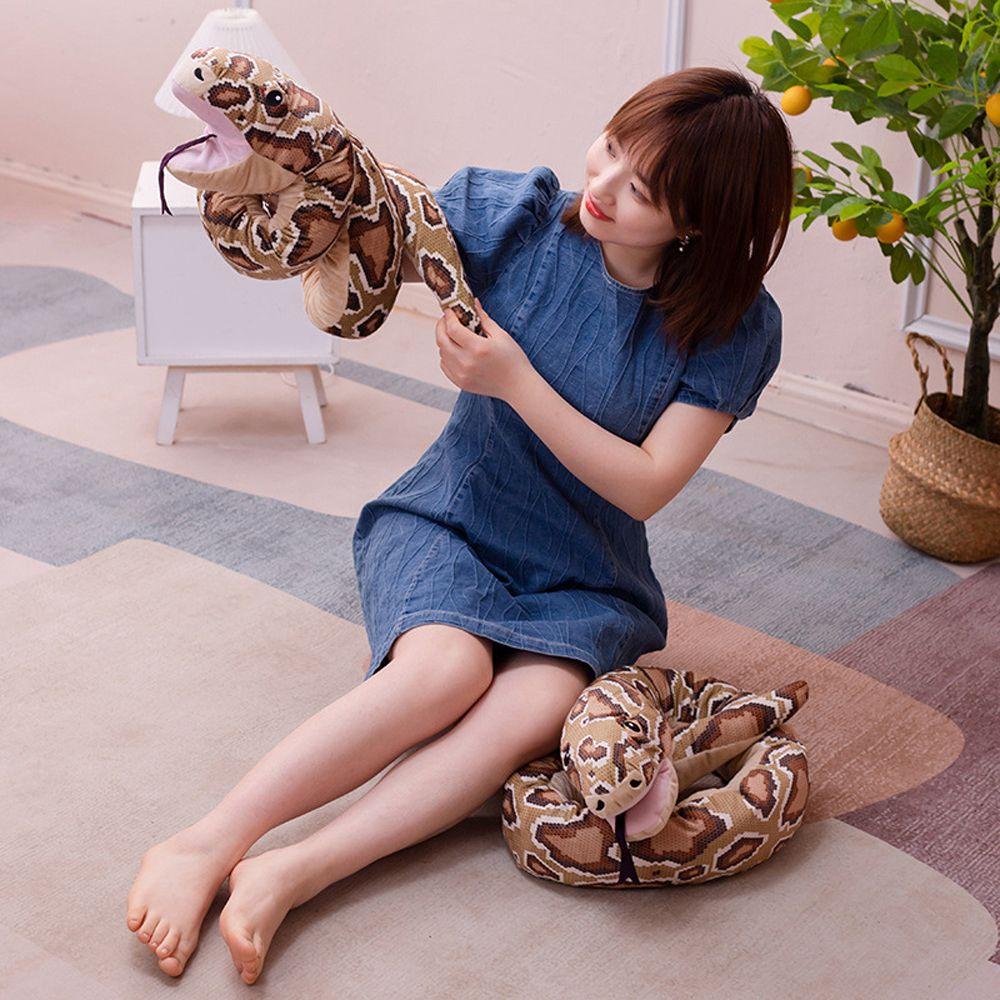 Thú Nhồi Bông Hình Rắn Hổ Mang 150cm Dễ Thương Sáng Tạo Trang Trí Nhà Cửa