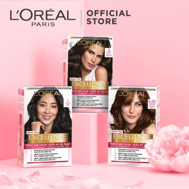 Bộ 5 Thỏi Son L 'Oreal Paris Excellence Creme Màu Nâu Nhạt Tự Nhiên