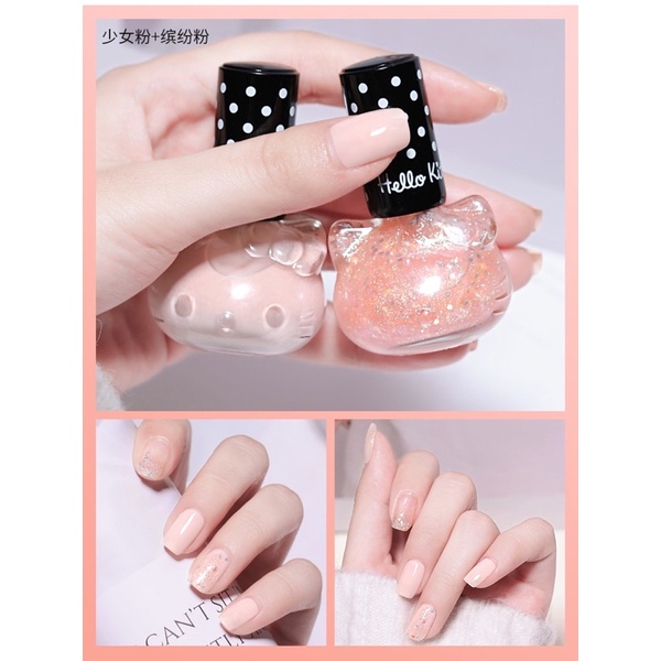 (Hàng Mới ) Sơn Móng Tay nhanh khô không độc hại Fairy&quot; gift hình  Hello Kitty Dễ Thương Teen