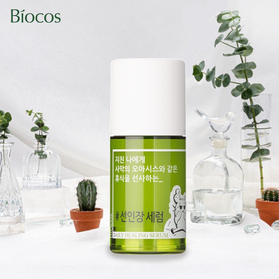 Serum Dưỡng Ẩm, Làm Sáng Da, Cải Thiện Nếp Nhăn Từ Xương Rồng Coreana Biocos Daily Healing Serum 50ml - HAFA BEAUTY