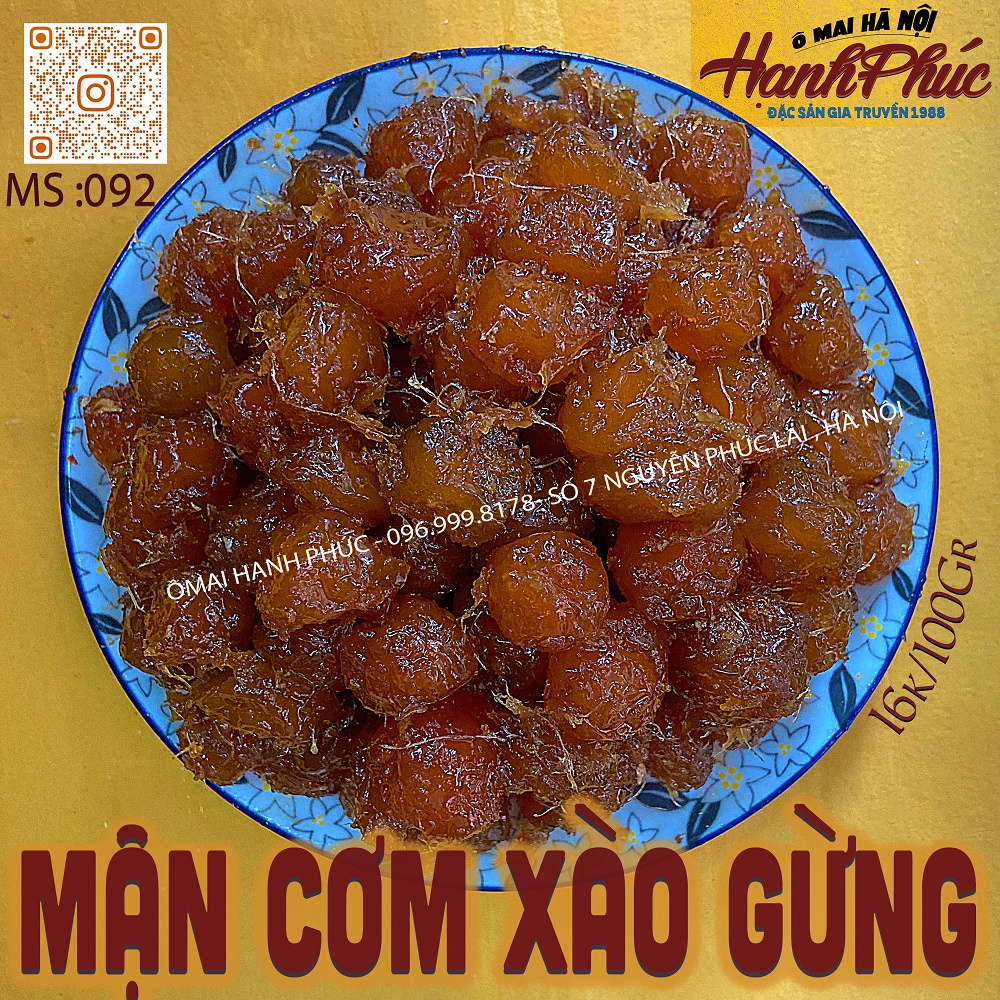 Mận cơm xào gừng 100gr / 300gr / 500gr