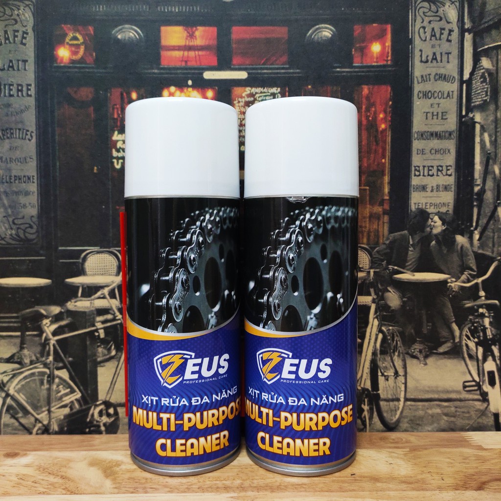 [FREESHIP TOÀN QUỐC] Chai Xịt Rửa Và Bảo Dưỡng Sên Xe Máy Đa Năng ZEUS MULTI - PURPOSE CLEANER 400ml