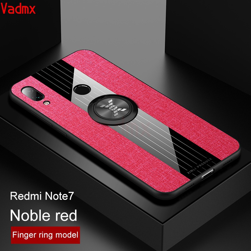 Ốp lưng vải kèm iring cho Xiaomi Mi 9T Pro Redmi K20 7 Note 7 5 Pro Plus