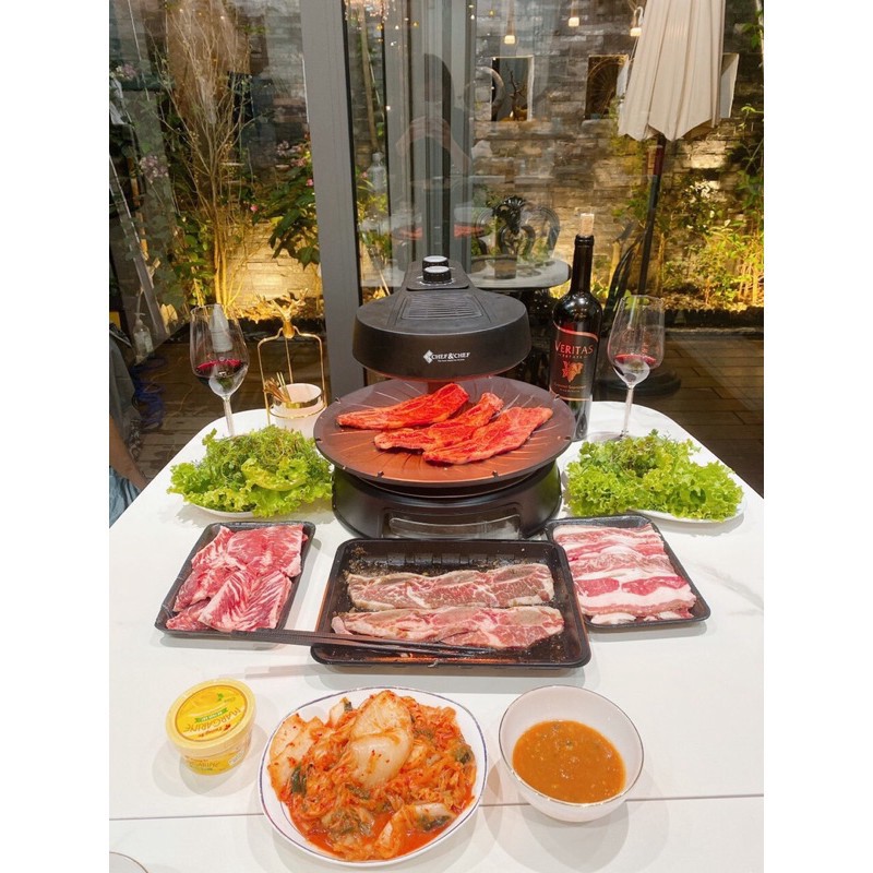 Bếp nướng Chef&amp;Chef BBQ không khói Hàn Quốc_ Hàng loại 1.