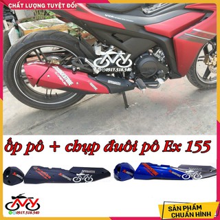 🏆 ỐP Pô Exciter 155 VVA ( 1 Bộ Đủ Ốp Pô + Chụp Đuôi Pô ) 🏆 (hình thật)