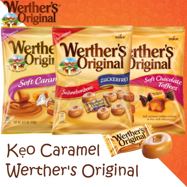 (10 loại) Kẹo Caramel Werther's Original gói 70gr - 120gr