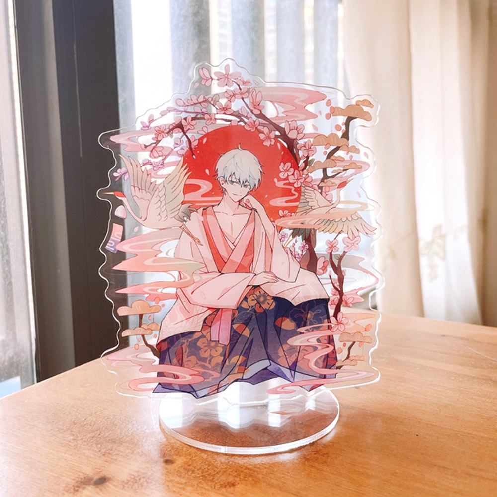 Bảng mô hình nhân vật anime Jujutsu Kaisen bằng acrylic dễ thương dùng trang trí để bàn