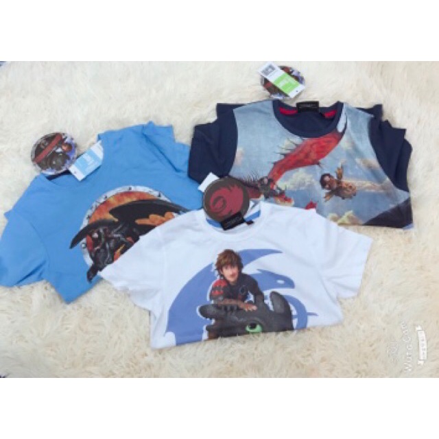 Áo Bí kíp luyện rồng- How to train your Dragon- xách tay Pháp auth cotton 100%