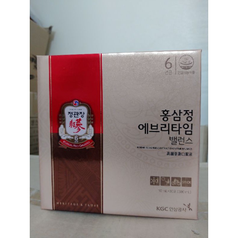 Nước hồng sâm kgc hộp 10ml x 30 gói