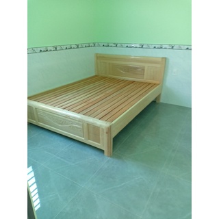Giường ngủ gỗ sồi đủ kích thước 1m4, 1m6, 1m8
