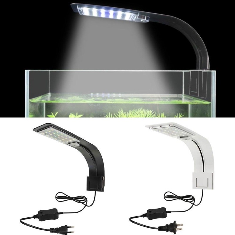 Đèn LED màu trắng kẹp thành hồ cá thủy sinh size 30-40cm M-280 | m280
