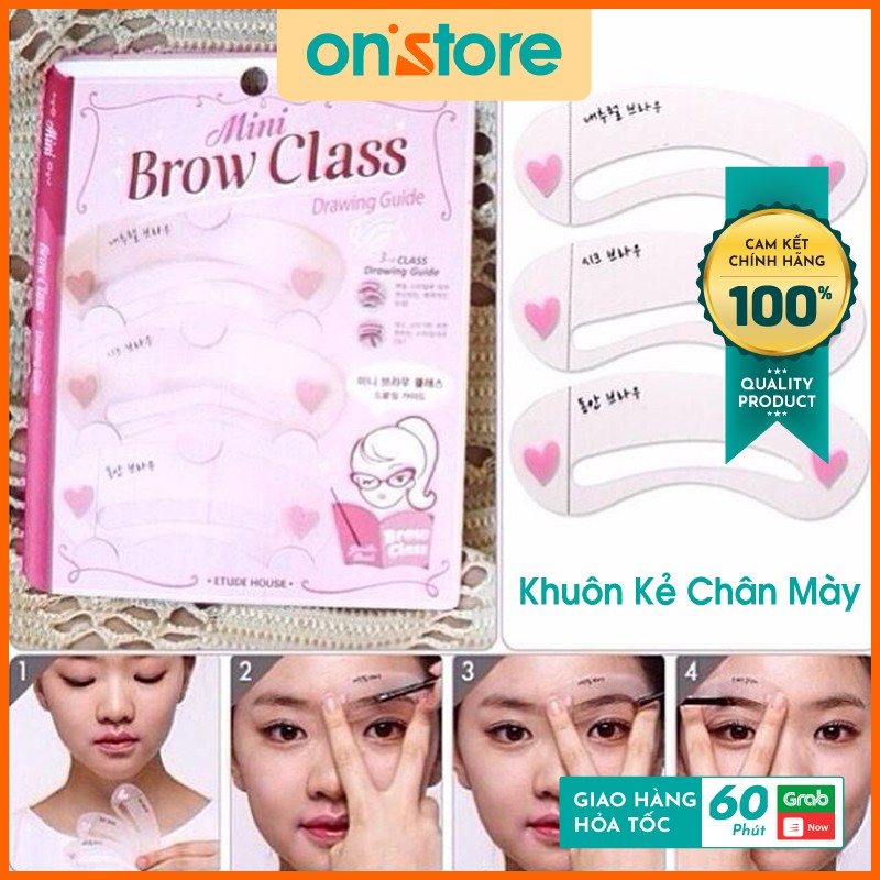 Khuôn Kẻ Mày Etude House Mini Brown Class Han Quốc, Set 3 Khuôn Kẻ Chân Mày Mini Tiện Lợi, Khuôn Chân Mày Giá Rẻ HànQuốc | BigBuy360 - bigbuy360.vn