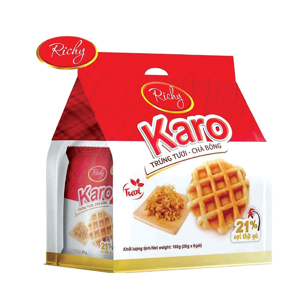 BÁNH TRỨNG TƯƠI- CHÀ BÔNG KARO RICHY 156g