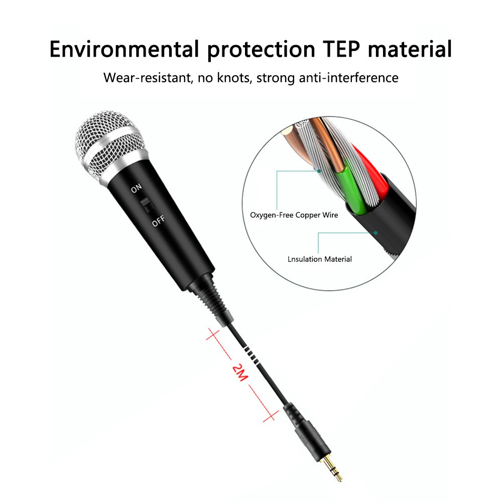 Micro có giá đỡ giắc cắm 3.5mm dành cho máy tính/ điện thoại