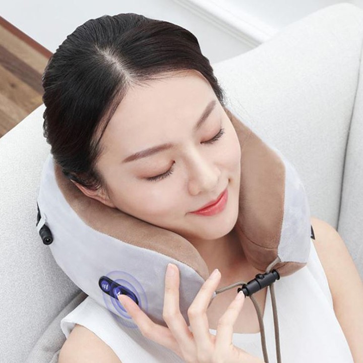 Gối massage cổ chữ U, gối massage cổ vai gáy cực hiệu quả