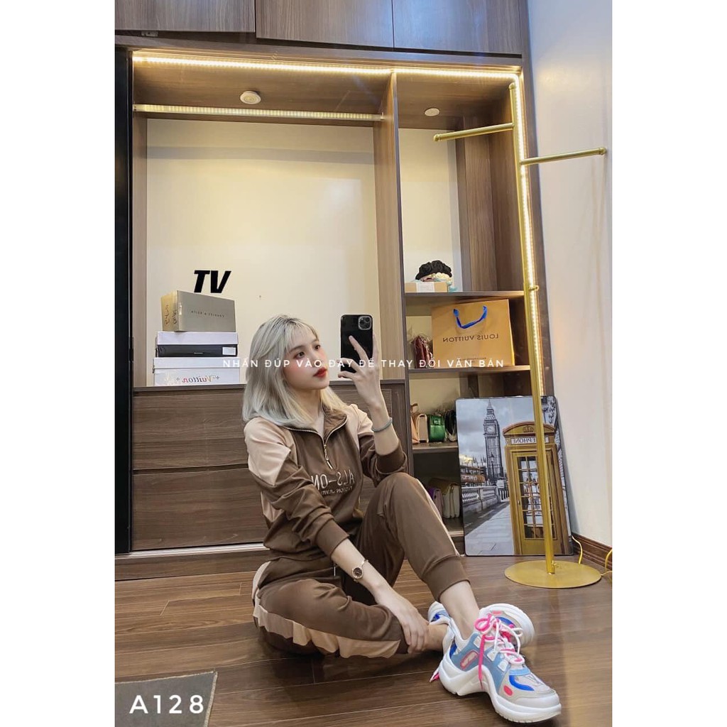 BỘ THỂ THAO IN CHỮ PHỐI MÀU