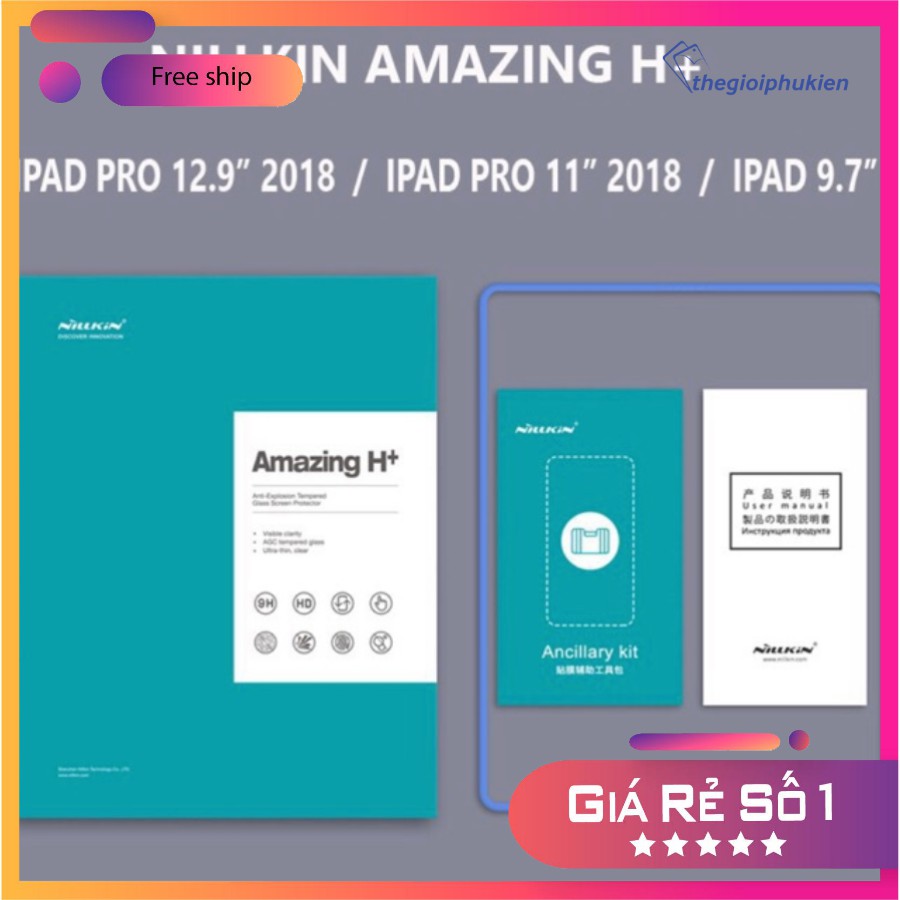 Kính cường lực Nillkin Amazing H+ cho IPad Pro 11; 12.9 inch ( 2018, 2020)