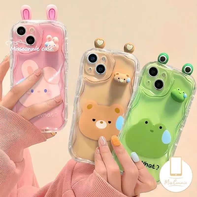 Ốp Điện Thoại tpu Mềm Hình Thú Bông 3d Cho iphone 11 7plus 14 12 13 pro max x xr 6s 7 6 8 plus xs max se 2020 | BigBuy360 - bigbuy360.vn