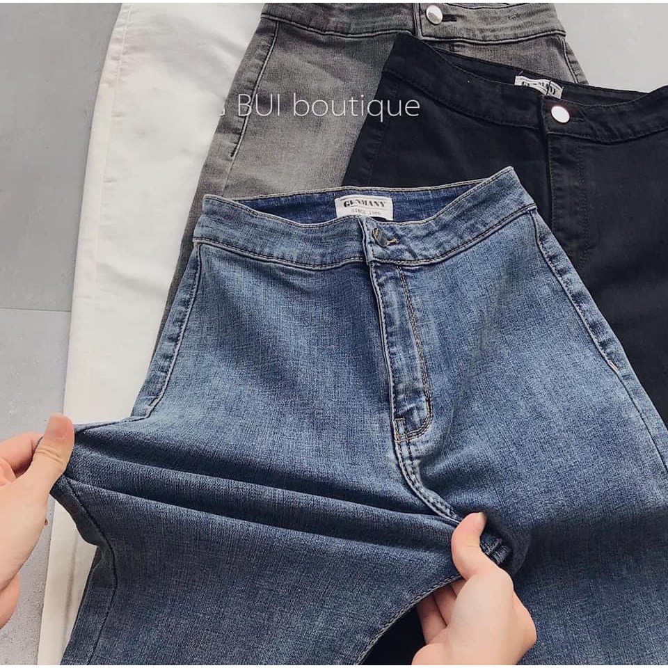 [Hàng Việt Nam Xuất Khẩu]  Quần jean lửng cạp cao tôn dáng, kéo dài chân | BigBuy360 - bigbuy360.vn