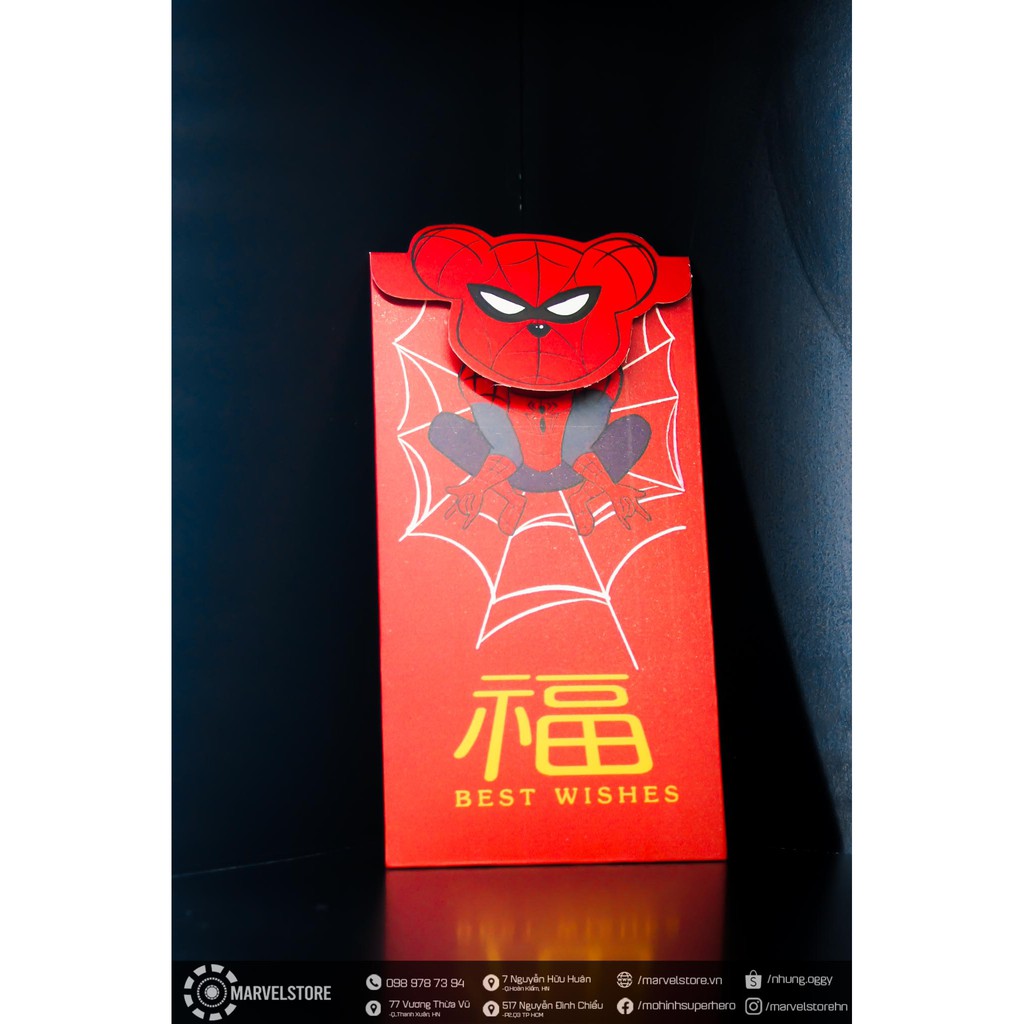 Lì xì tết super hero siêu độc full 6c