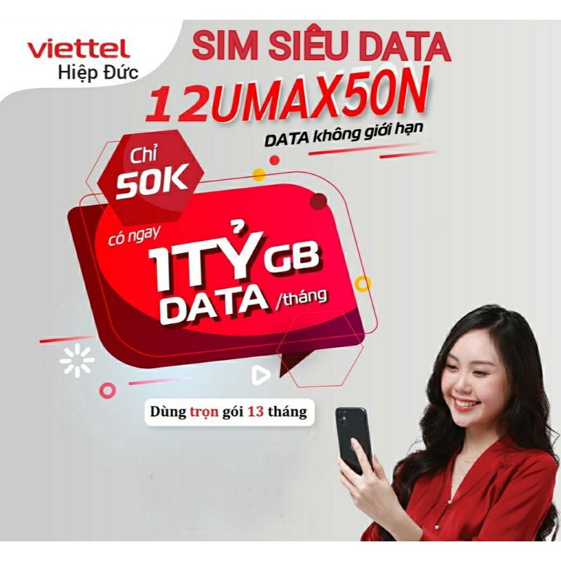 Sim 4g viettel siêu data 1 năm sử dụng