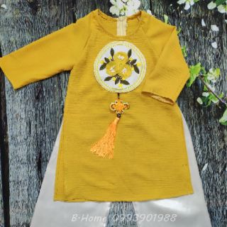 [NHẬP KIDTET hoàn 15% xu đơn 150k] Set áo dài thiết kế cao cấp (áo kèm quần _ có sẵn)