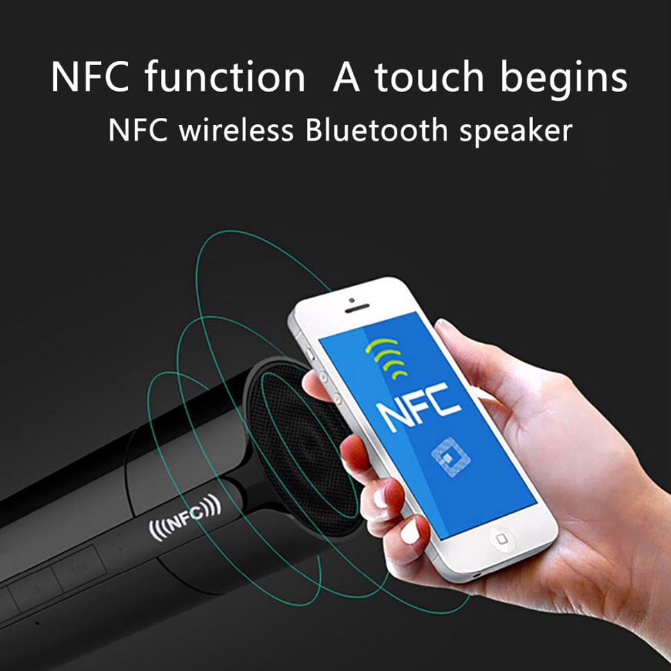 Loa Bluetooth KR8800 hỗ trợ NFC âm thanh nổi hiệu ứng bass trầm chất lượng cao