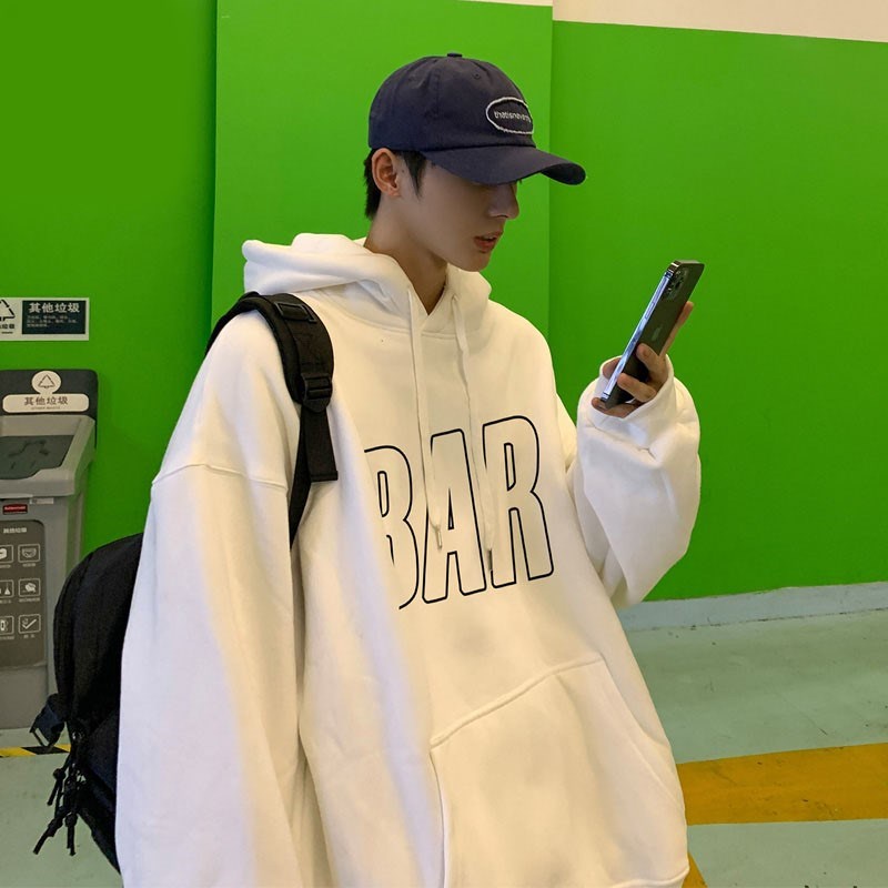 Áo Hoodie Dáng Rộng Thời Trang Mùa Đông Mới Dành Cho Nam