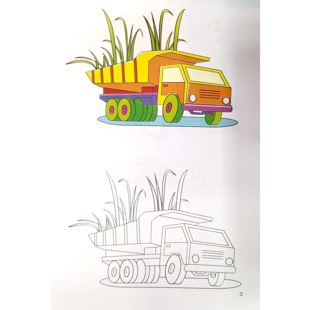 Sách Tập Tô Màu Phương Tiện Giao Thông