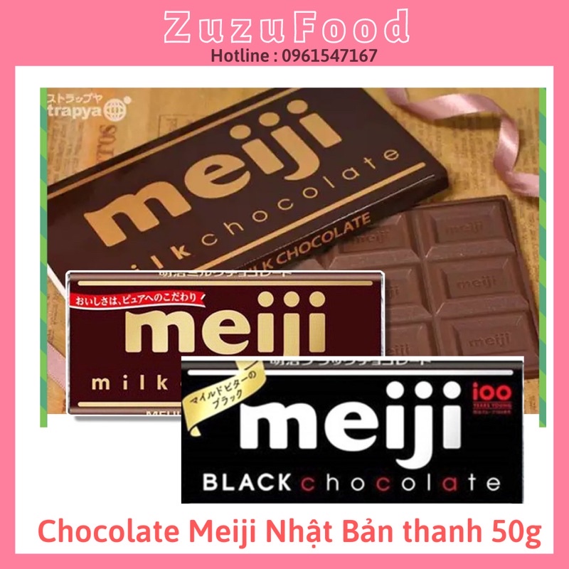 [FREE SHIP] Chocolate Meiji Nhật Bản Thanh 50g Socola