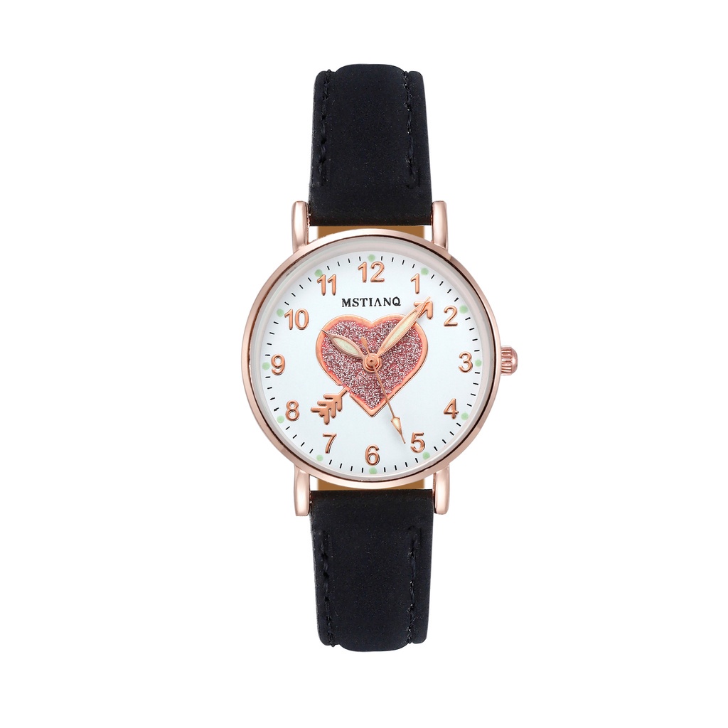Women Waterproof Luminous Watch Fashion Casual Leather Belt Watches Simple Exquisite Quartz Wristwatch