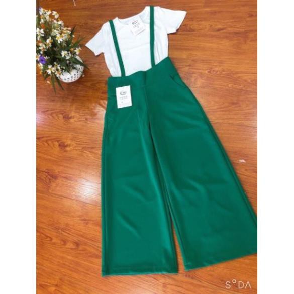 [Hàng mới về] set đồ nữ yếm ống rộng kèm áo dễ thương | BigBuy360 - bigbuy360.vn