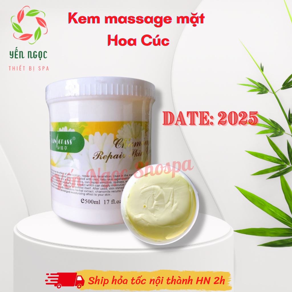 Kem massage mặt Hoa Cúc hũ 500g cho spa