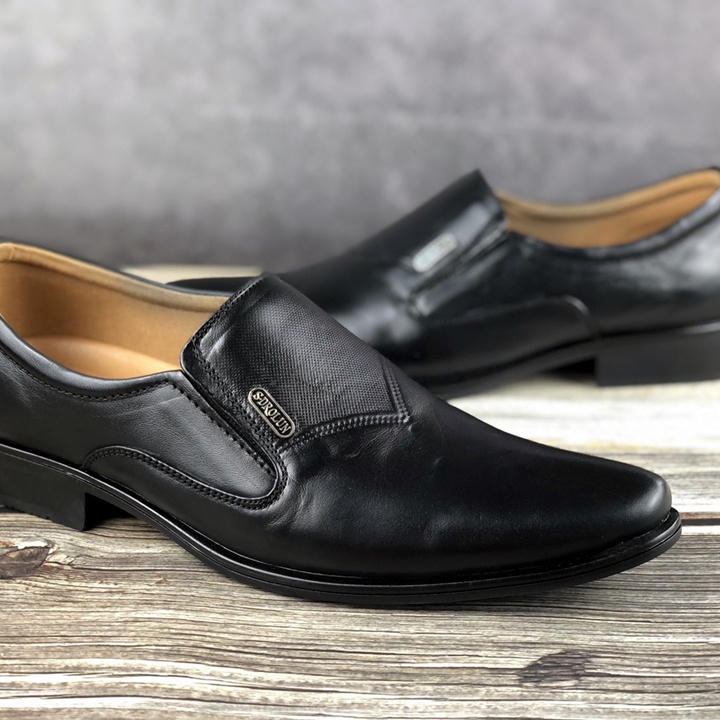 Giày Lười Nam Công Sở Happyshoes Da Bò Thật - HS74