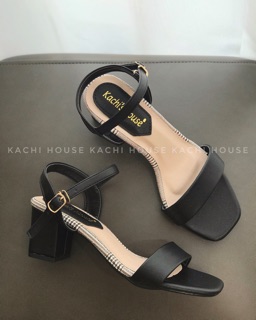 Sandal Kachi viền kẻ caro