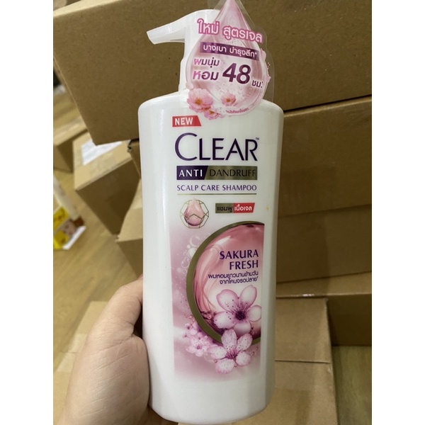 Dầu Gội Clear Thái Lan Hương Hoa Anh Đào Thơm Mát 430 ml