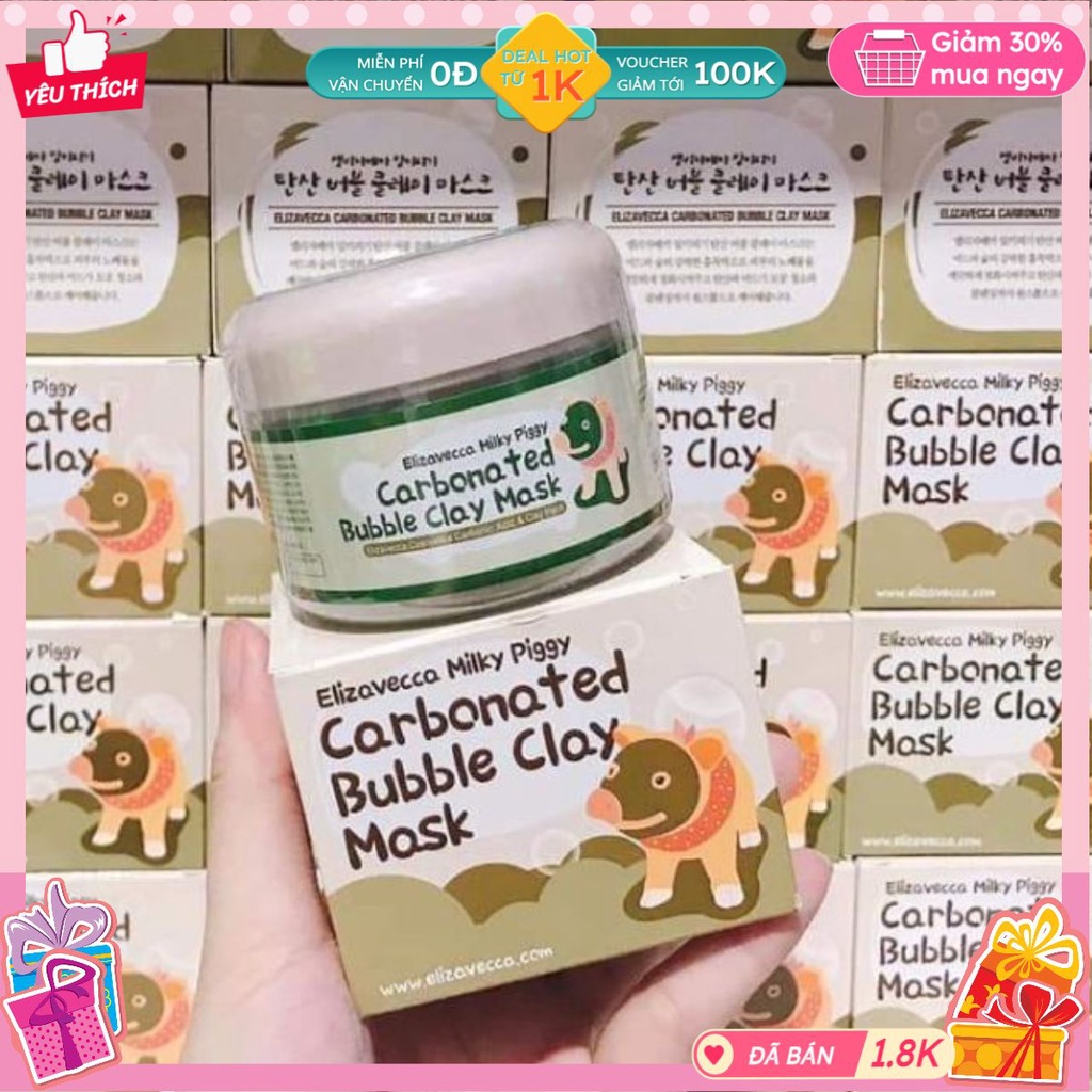 MẶT NẠ BÌ HEO ELIZAVECCA GREEN PIG COLLAGEN JELLA PACK