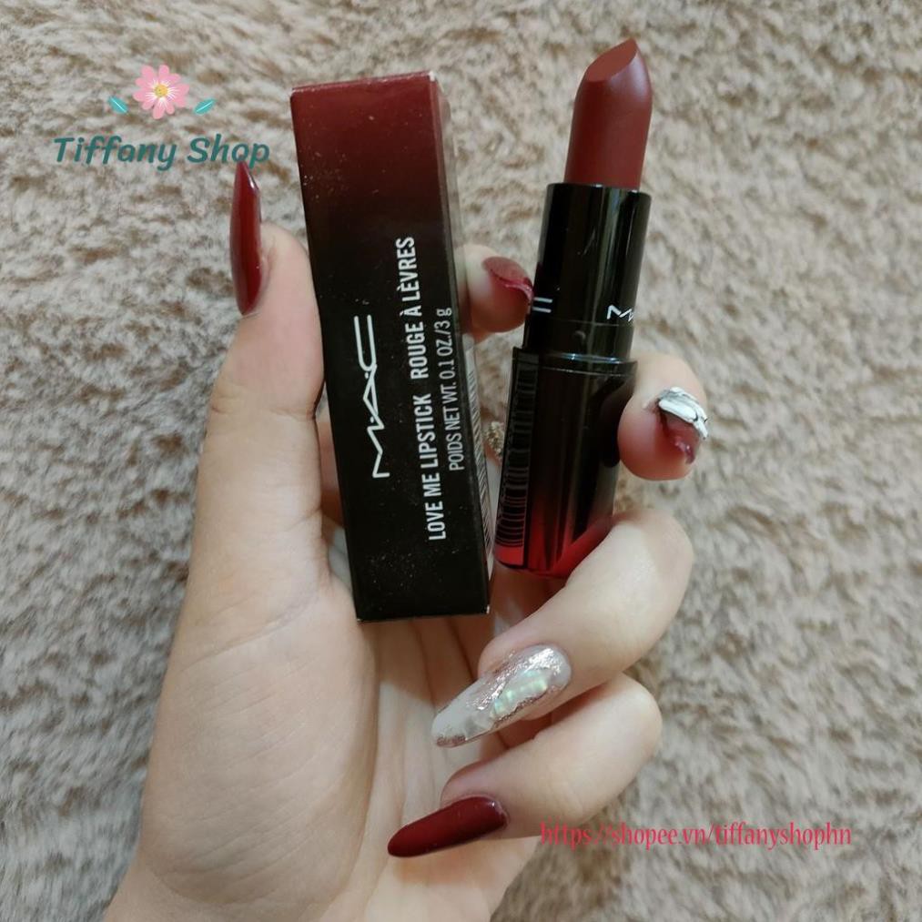 Son lì Mac love me lipstick rouge à lèvres Màu 423 E for effortless 3g sắc đỏ quyến rũ và mê hoặc