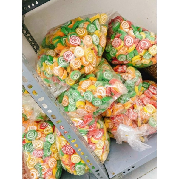 Kẹo Dẻo Xoắn Thái Lan Lon 500gr ,  Hàng ngon nhà làm