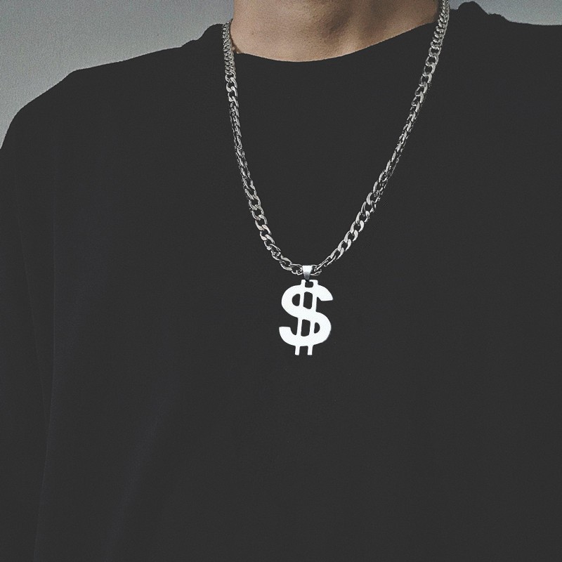 Dây chuyền thép titan phong cách hip hop cá tính nhiều họa tiết thời trang dành cho nam