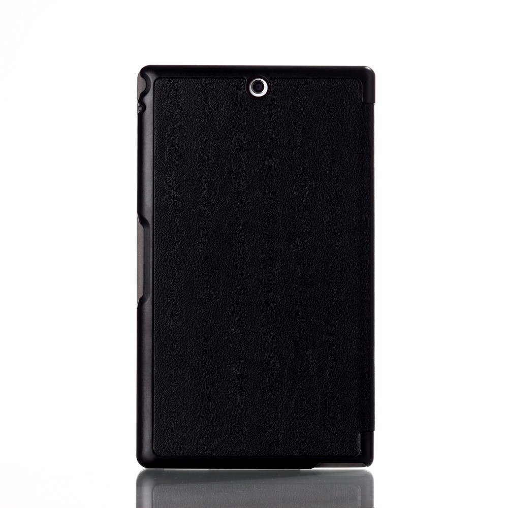 Xperia Z3 Case, 8" Slim Cover + PU Leather Auto Sleep/Wake Tempered glass for 2014 Sony Z3