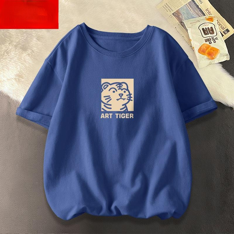 Áo Thun Cotton Tay Ngắn Dáng Rộng In Hình Tranh Sơn Dầu Thời Trang Cho Nam