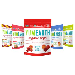 🍭🍬 Kẹo mút, kẹo dẻo / cứng hữu cơ YumEarth Organic Fruit Lollipop, Candy, Snack