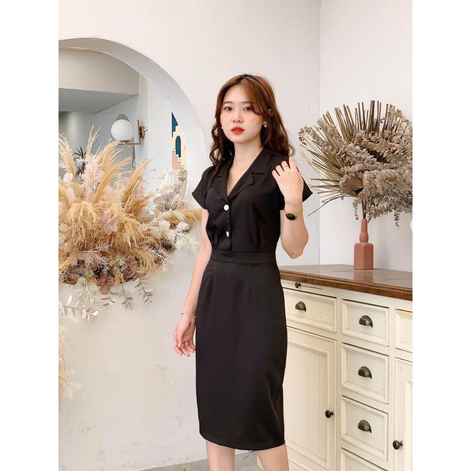 VÁY THIẾT KẾ CỔ VEST DÁNG ÔM ĐẸP, LỊCH SỰ KRE