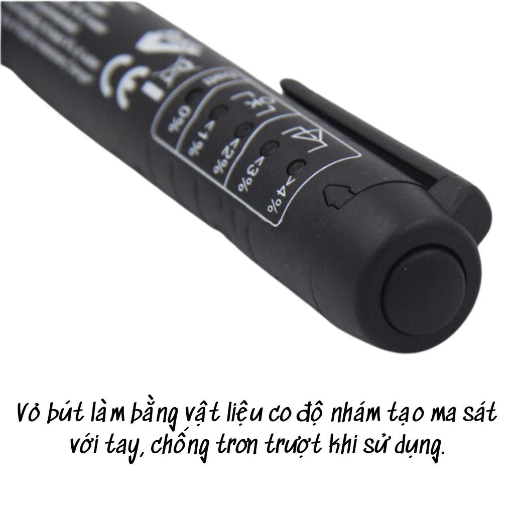 Bút thử dầu phanh, dụng cụ kiểm tra chất lượng dầu thắng ô tô xe hơi (k kèm pin)